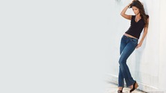 Woman jeans brunettes carla ossa