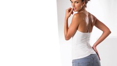 Woman jeans brunettes Jessiqa Pace