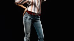 Woman jeans brunettes models irina shayk