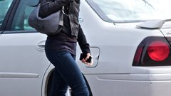 Woman jeans cars taylor