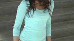 Woman jeans Celebrity stairways