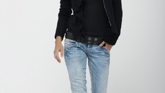 Woman jeans fashion brunettes models nina agdal