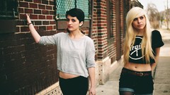 Woman jeans Friends blondes skirts brunettes teen