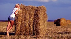 Woman jeans legs blondes models