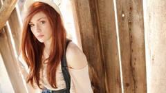 Woman jeans redhead redheads
