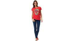 Woman jeans t-shirts brunettes models