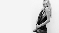 Woman jeans white background blondes candice swanepoel 