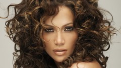 Woman jennifer lopez singers curly hair