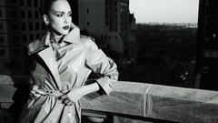 Woman Jessica Alba Actress marie claire grayscale