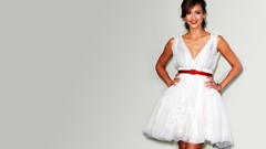 Woman Jessica Alba Actress white dress