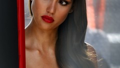 Woman Jessica Alba campari