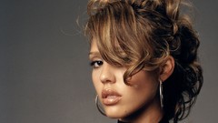 Woman Jessica Alba faces