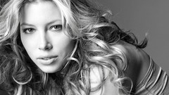 Woman Jessica Biel Actress greyscale fashion photography