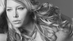 Woman Jessica Biel Actress greyscale fashion photography