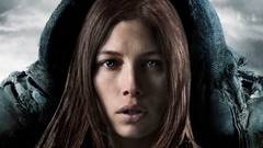 Woman Jessica Biel faces brunettes