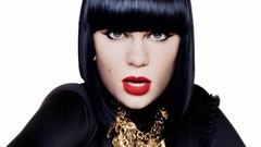 Woman jessie j singers black dress