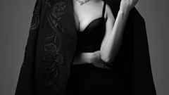 Woman Jewelry monochrome fashion asians models