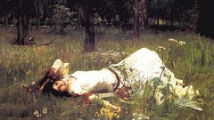 Woman John William Waterhouse artwork classic art