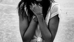 Woman julia roberts grayscale