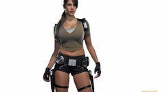 Woman karima adebibe lara croft models