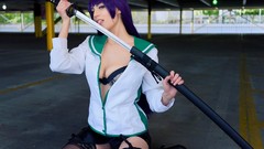 Woman Katana stockings school uniforms highschool of the dead 