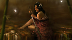 Woman Katana weapons fantasy