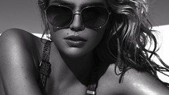 Woman kate upton grayscale Vogue magazine