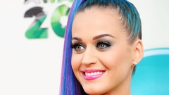 Woman katy perry albums blue hair artwork