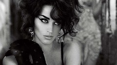 Woman katy perry brunettes grayscale