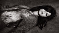 Woman katy perry models grayscale