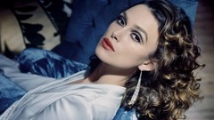 Woman Keira Knightley Actress brunettes curly hair