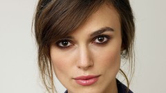 Woman Keira Knightley faces brunettes models