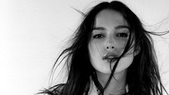 Woman Keira Knightley greyscale