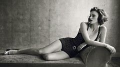 Woman Keira Knightley monochrome models