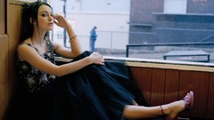 Woman Keira Knightley window panes