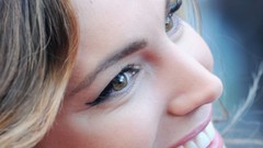 Woman Kelly Brook faces brunettes models