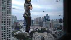 Woman kim kardashian giant