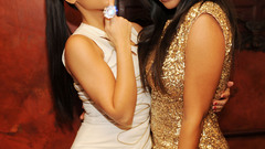 Woman kim kardashian smiling