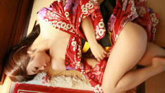 Woman kimono asians nude