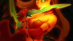 Woman Knives world of warcraft fantasy art World of Warcraft: 