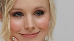 Woman Kristen Bell Actress blondes smiling portraits