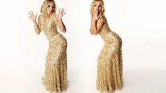 Woman Kristen Bell Simple Background