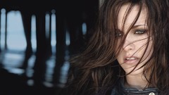 Woman Kristen Stewart Actress brunettes Leather Jacket hair in 