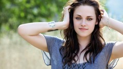 Woman Kristen Stewart Actress green eyes brunettes