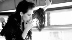 Woman Kristen Stewart monochrome