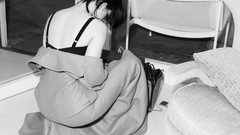 Woman Kristen Stewart monochrome