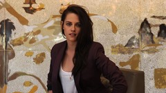 Woman Kristen Stewart suit