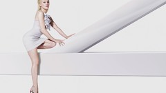 Woman Kylie Minogue blondes singers models