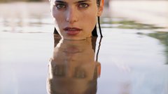 Woman Lake Bell swimming