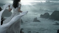 Woman Landscapes white dress